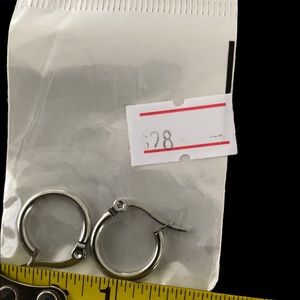 Tiny Stainless Steel Hoop Earrings